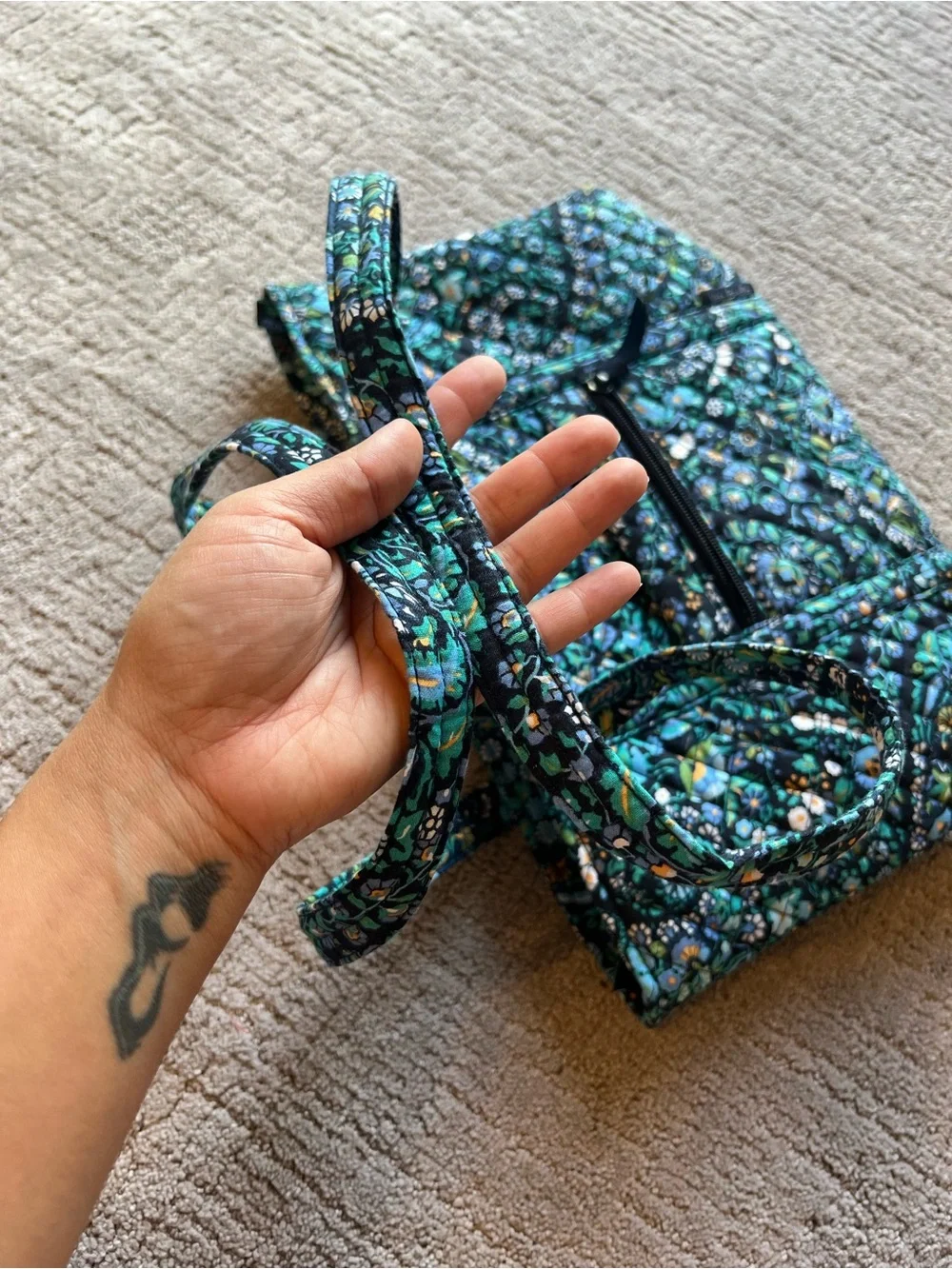 Vera Bradley Houseplant Print Shoulder Tote